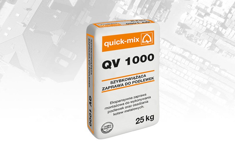Szybkowiążąca zaprawa do podlewek QV 1000